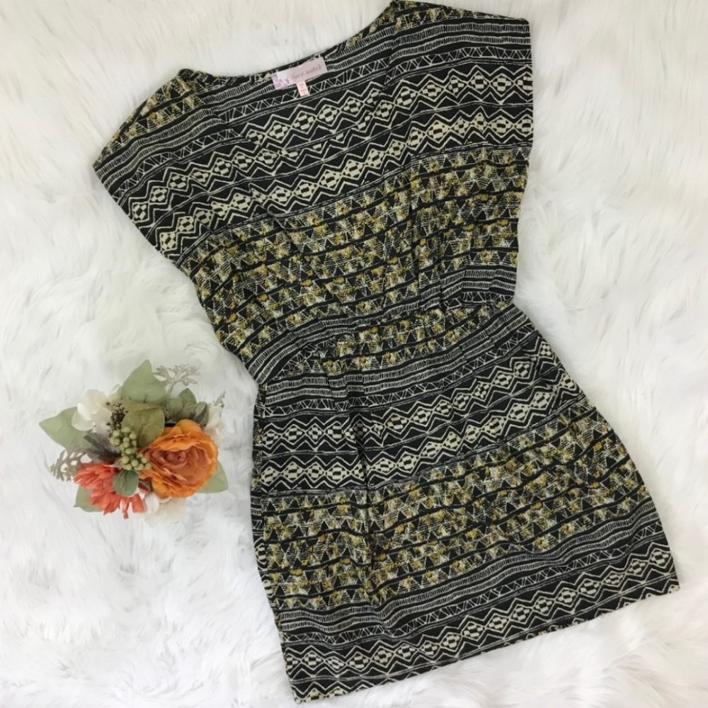 Love Notes Geometric Print Dress